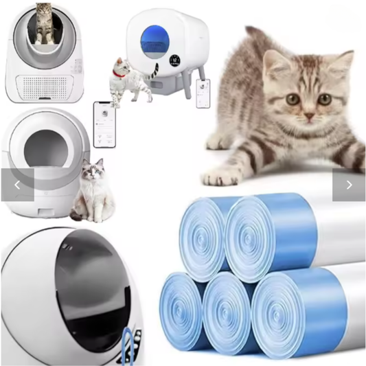 Rotoli Sacchetti Igienici 67ร30 cm per Lettiera Automatica e Tradizionale