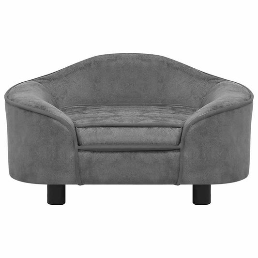 Divano per Cani Grigio 67x47x36 cm in Peluche