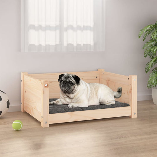 Letto per cani 65,5x50,5x28 cm in legno di pino massiccio
