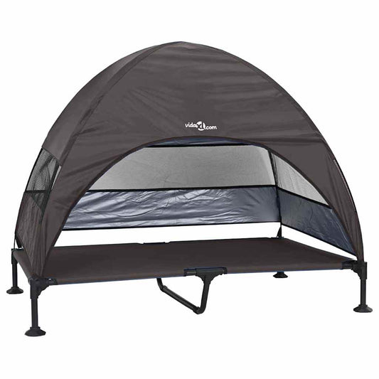 Letto per Cani Elevato Marrone 127 x 81 x 108 cm