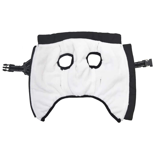 Cappotto Cani con Imbracatura Impermeabile Riflettente Nero L28