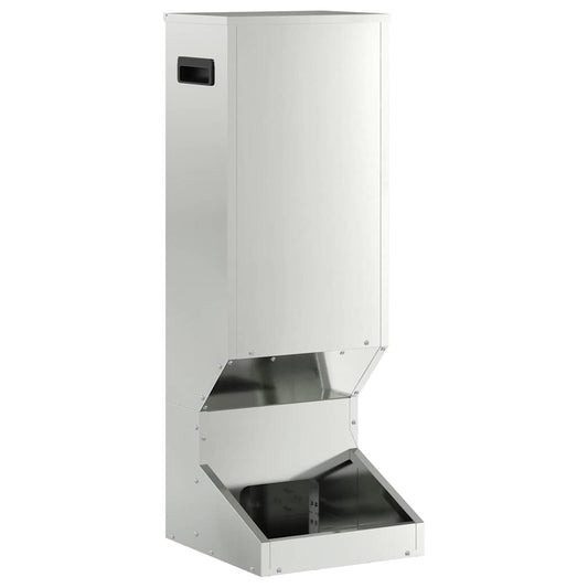 Mangiatore per cervi Argento 28 x 30 x 80 cm Acciaio zincato