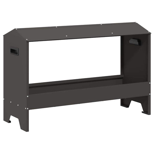 Mangiatoia per polli Nero 81 x 32 x 53,5 cm