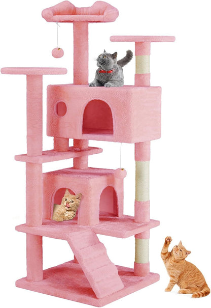 Cat Entertainment Center – Multi-Level Tower with Scratching Posts & Cozy Hideouts