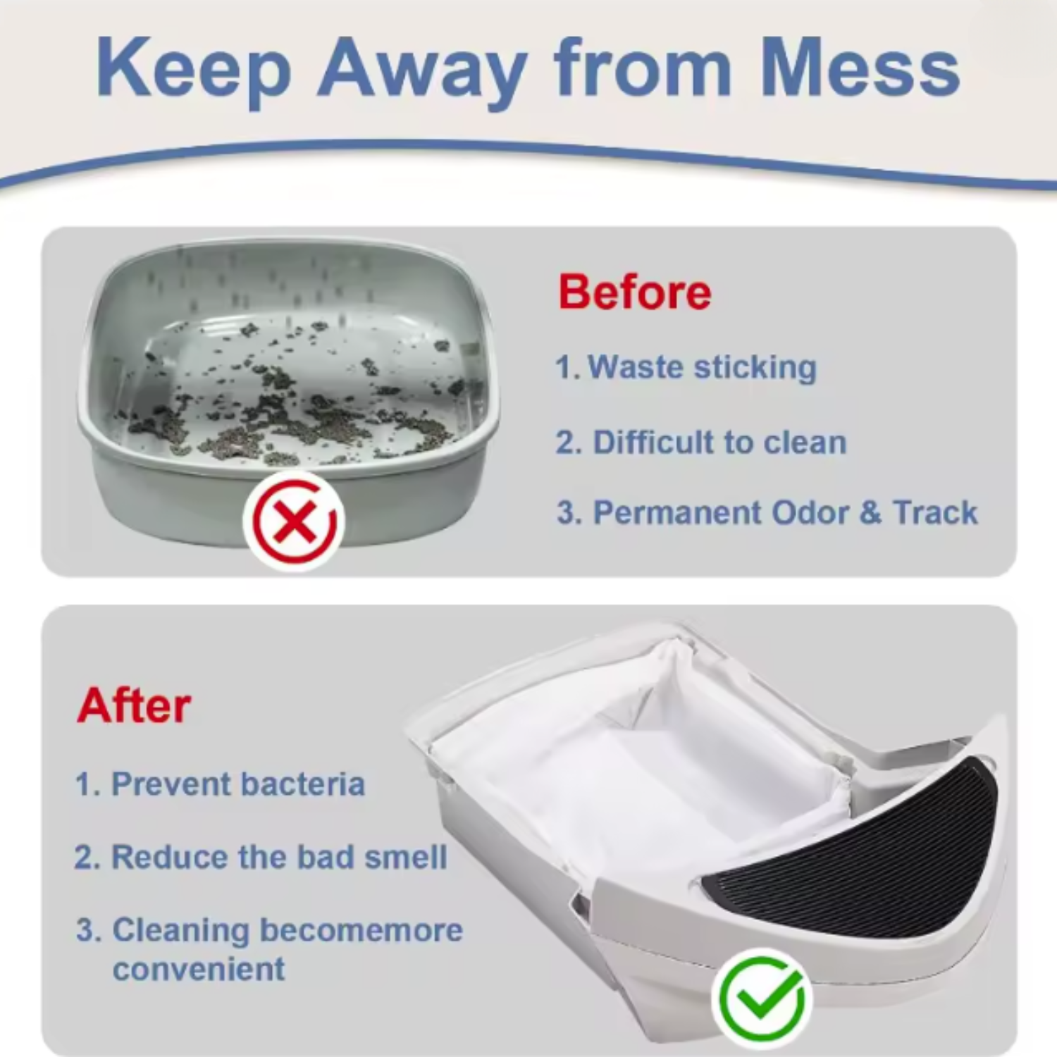 Set Esclusivo (2 Rotoli) di Sacchetti per Lettiera Automatica e Standard