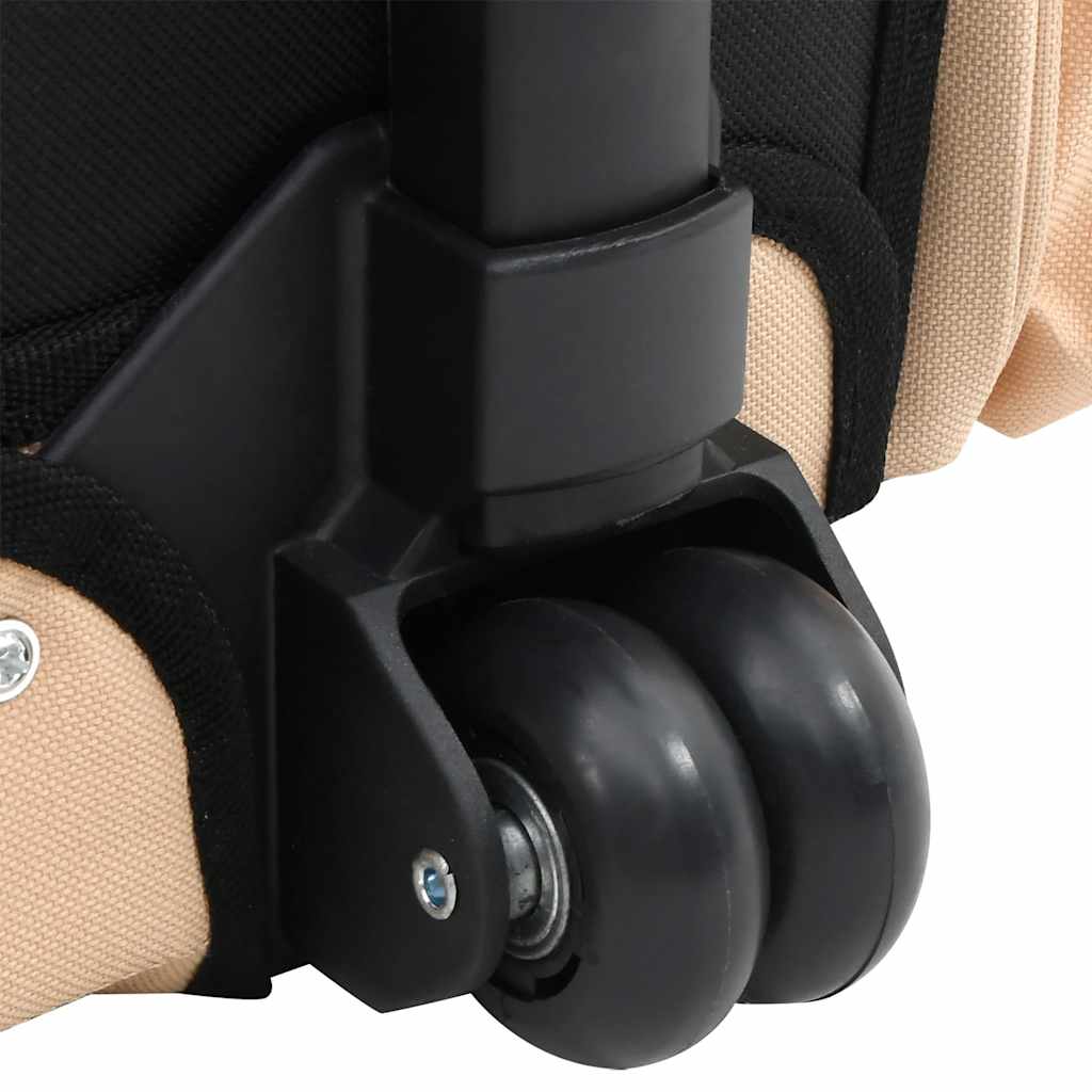 Trolley Trasportino per Animali Pieghevole Multifunzione Beige