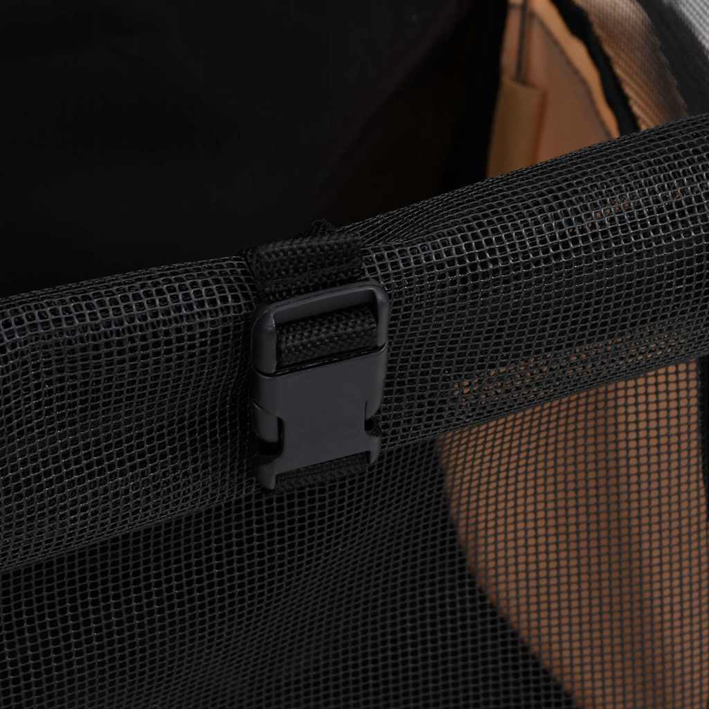 Trolley Trasportino per Animali Pieghevole Multifunzione Beige