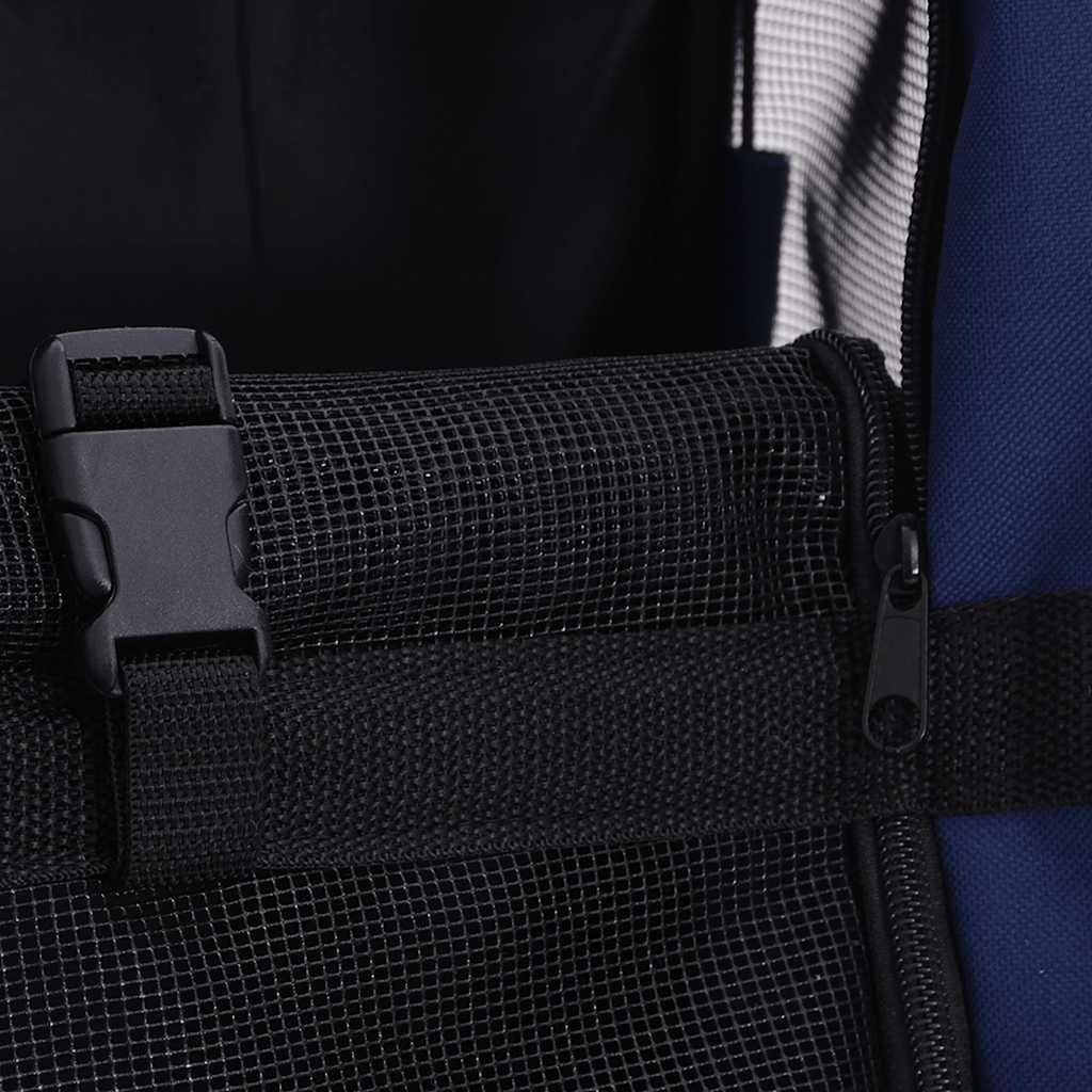 Trolley Trasportino per Animali Pieghevole Multifunzione Blu