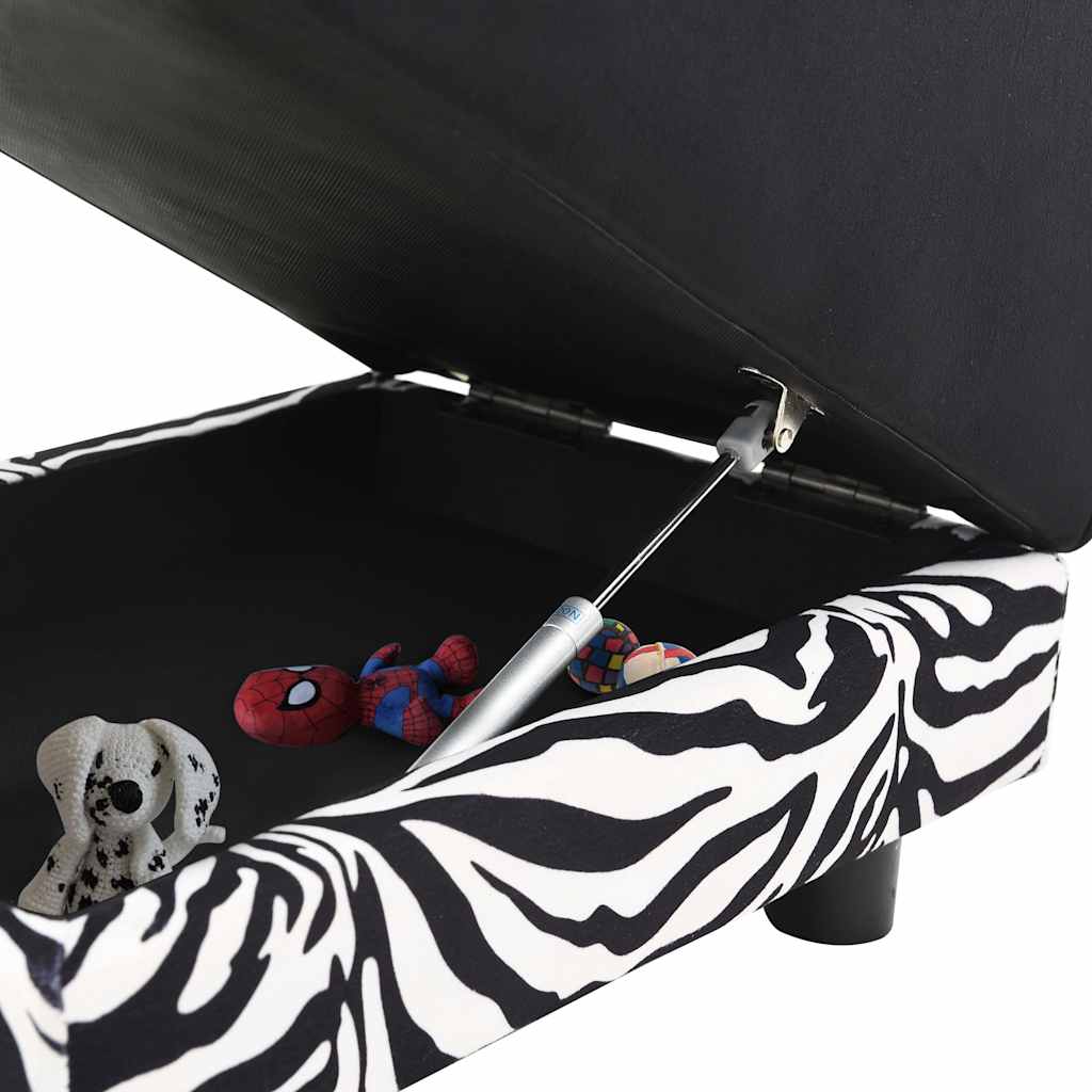  Divano per Cani Nero 57x34x36 cm in Peluche