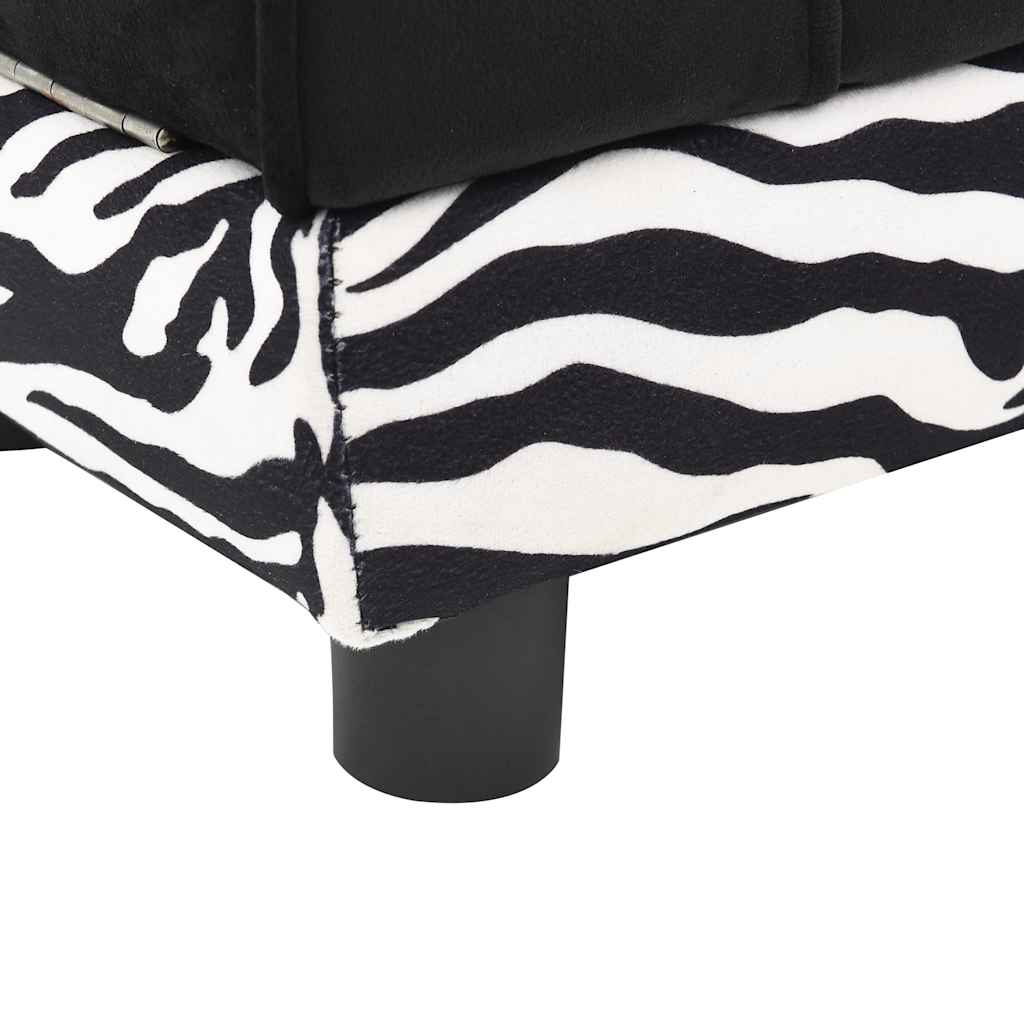  Divano per Cani Nero 57x34x36 cm in Peluche