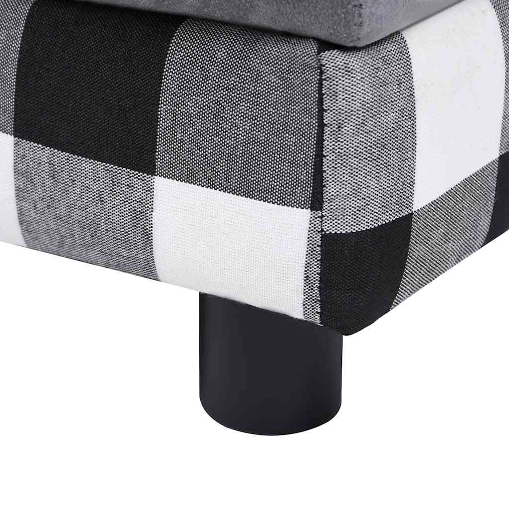  Divano per Cani Grigio 57x34x36 cm in Peluche