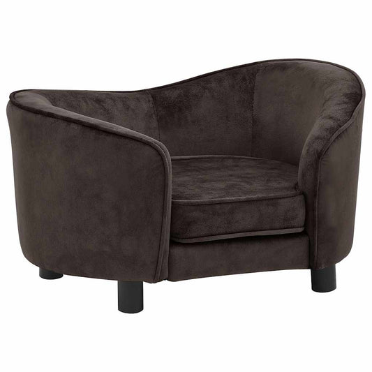  Divano per Cani Marrone 69x49x40 cm in Peluche