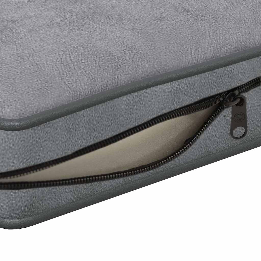  Divano per Cani Grigio 72x45x30 cm in Peluche