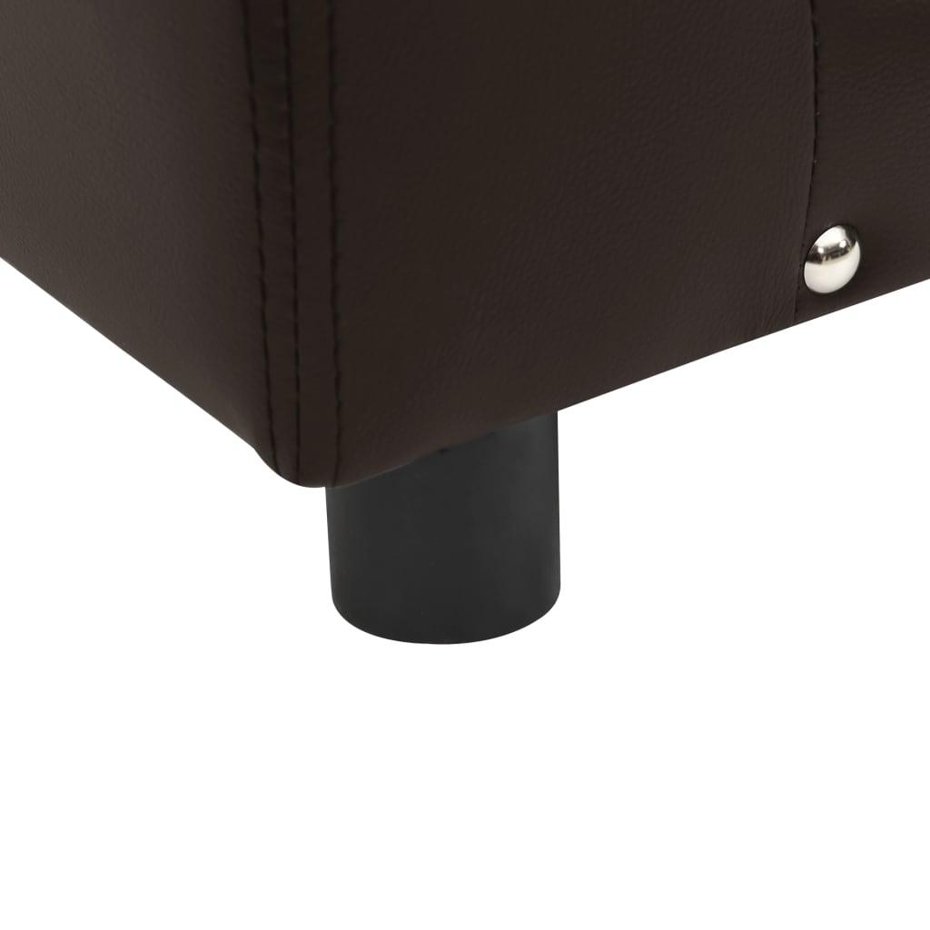  Divano per Cani Marrone 81x43x31 cm in Peluche e Similpelle