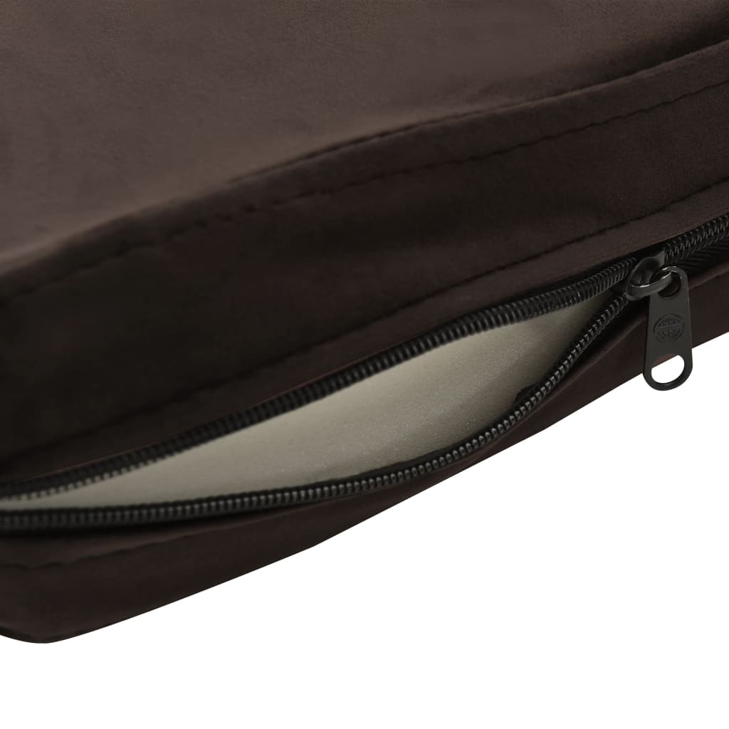  Divano per Cani Marrone 81x43x31 cm in Peluche e Similpelle