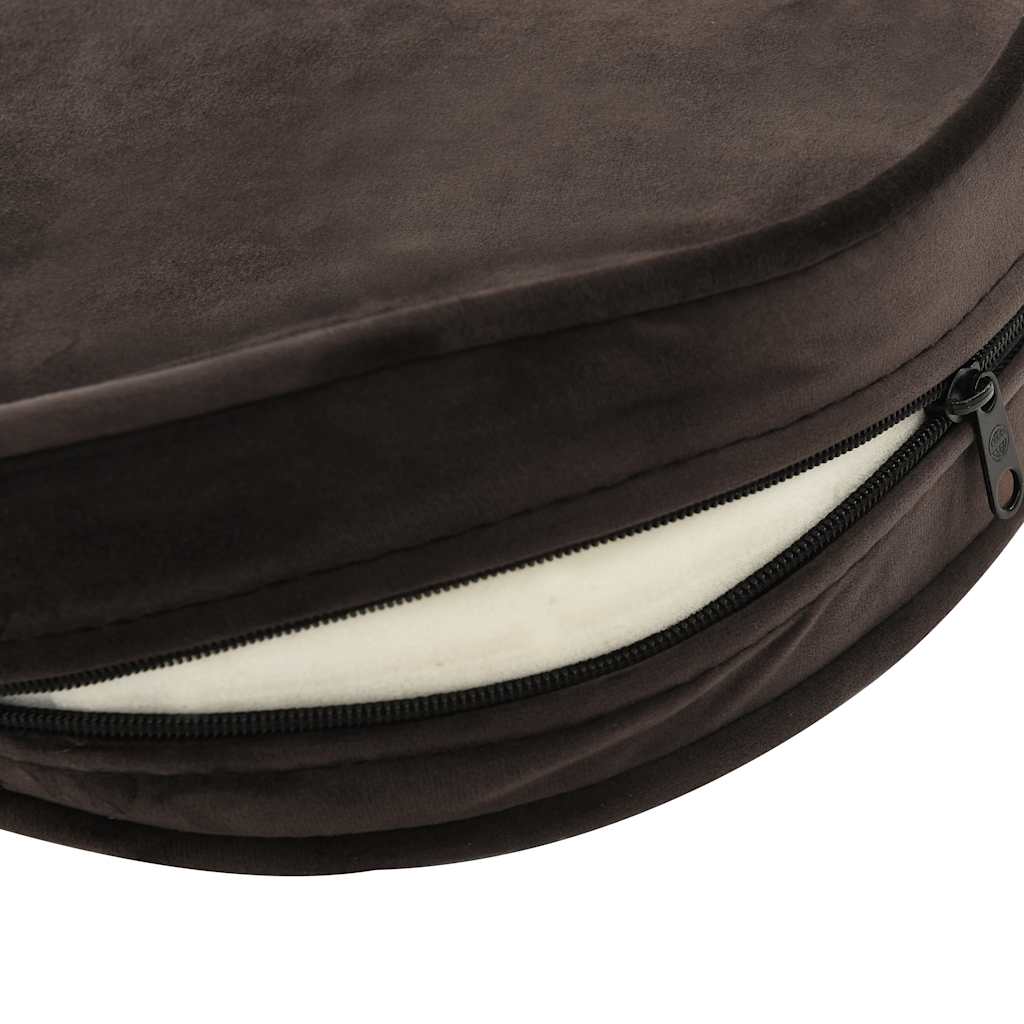  Divano per Cani Marrone 48x48x32 cm in Peluche e Similpelle