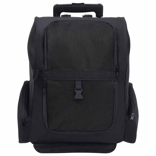 Trolley Trasportino per Animali Pieghevole Multifunzione Nero