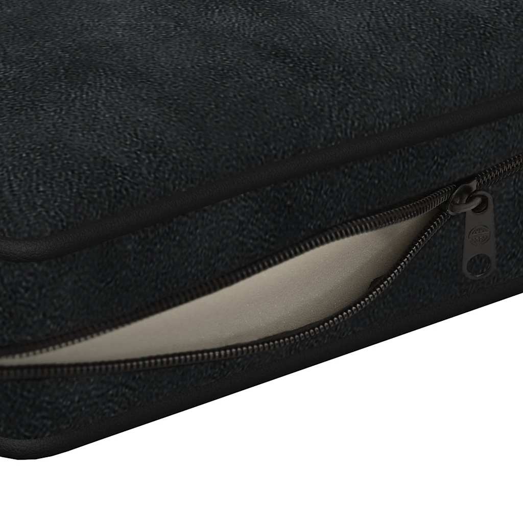  Divano per Cani Nero 72x45x30 cm in Peluche