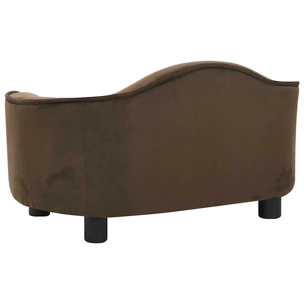  Divano per Cani Marrone 67x47x36 cm in Peluche