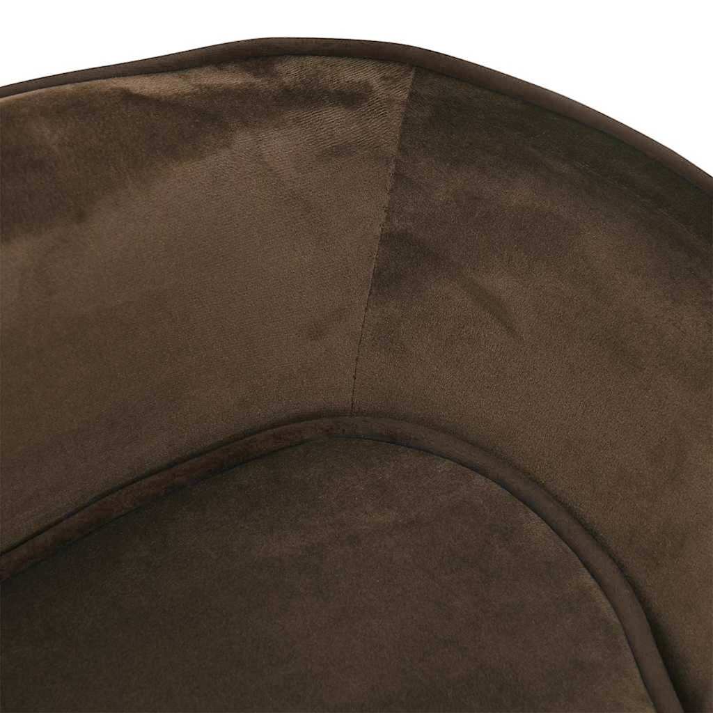  Divano per Cani Marrone 67x47x36 cm in Peluche