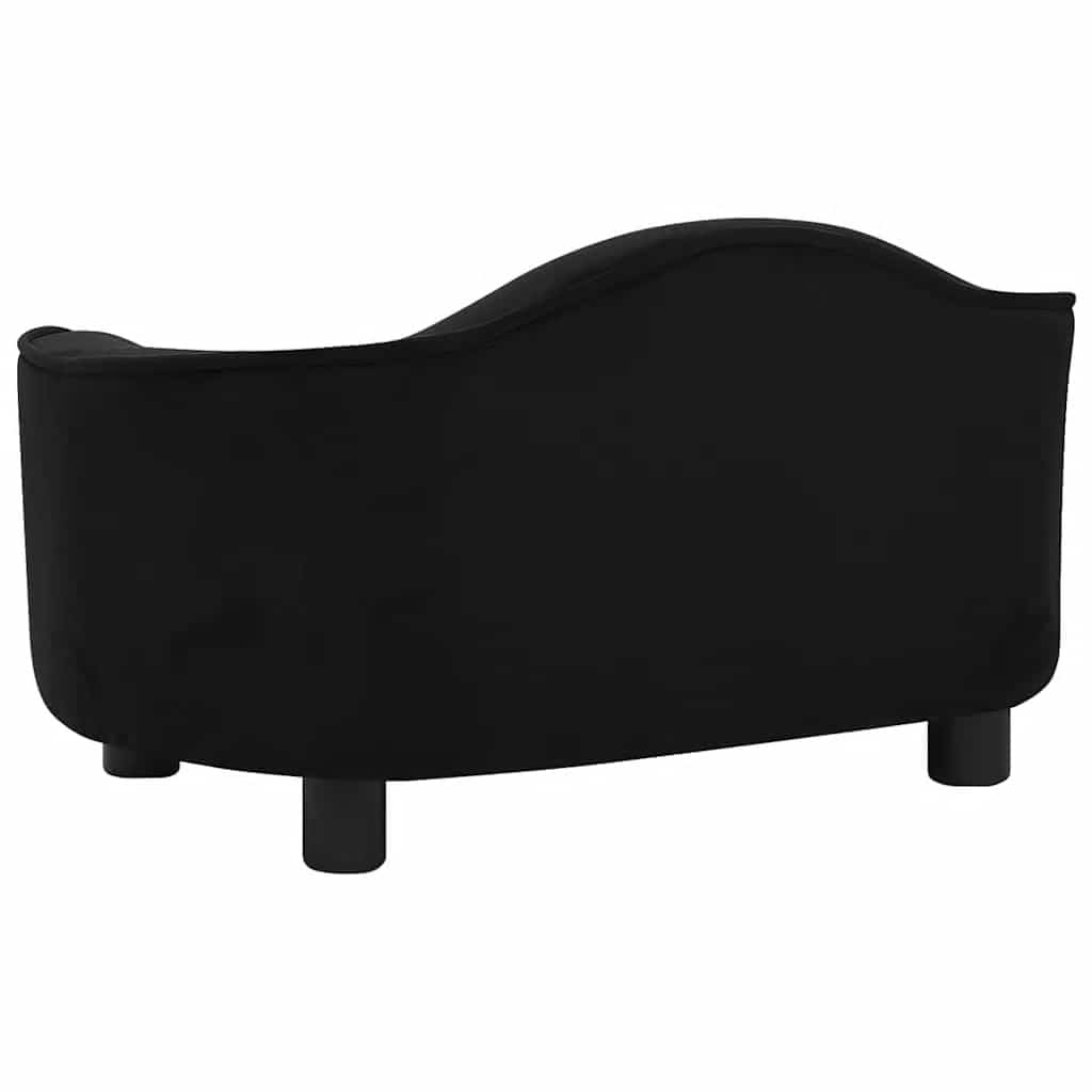  Divano per Cani Nero 67x47x36 cm in Peluche