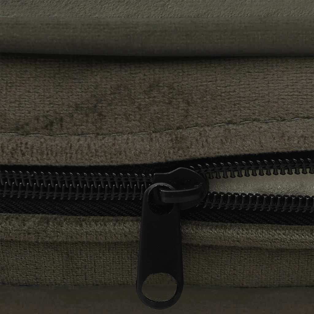  Divano per Cani Grigio Scuro 67x47x36 cm in Peluche