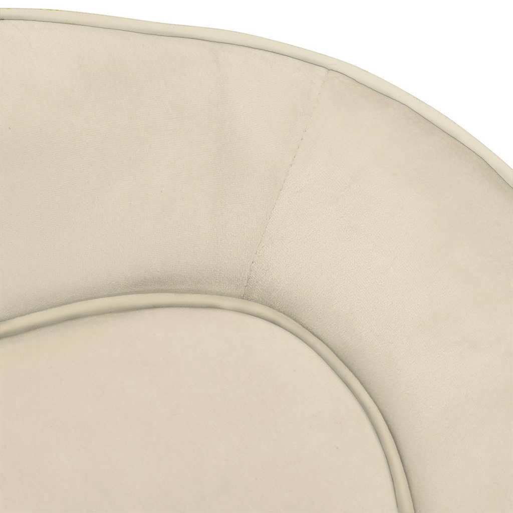  Divano per Cani Crema 67x47x36 cm in Peluche