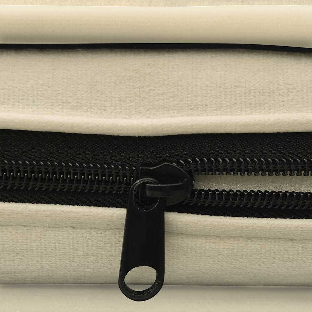  Divano per Cani Crema 67x47x36 cm in Peluche