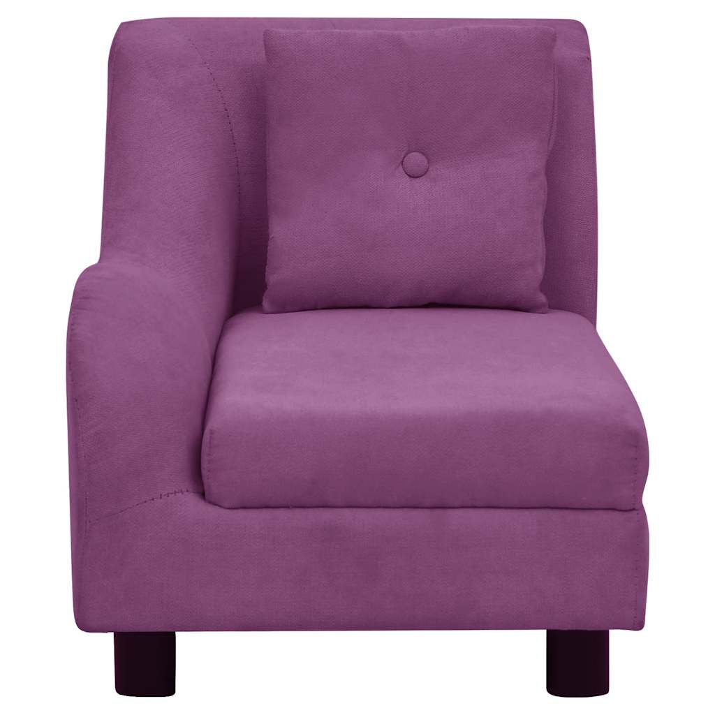  Divano per Cani con Cuscino Borgogna 83x44x44 cm in Peluche