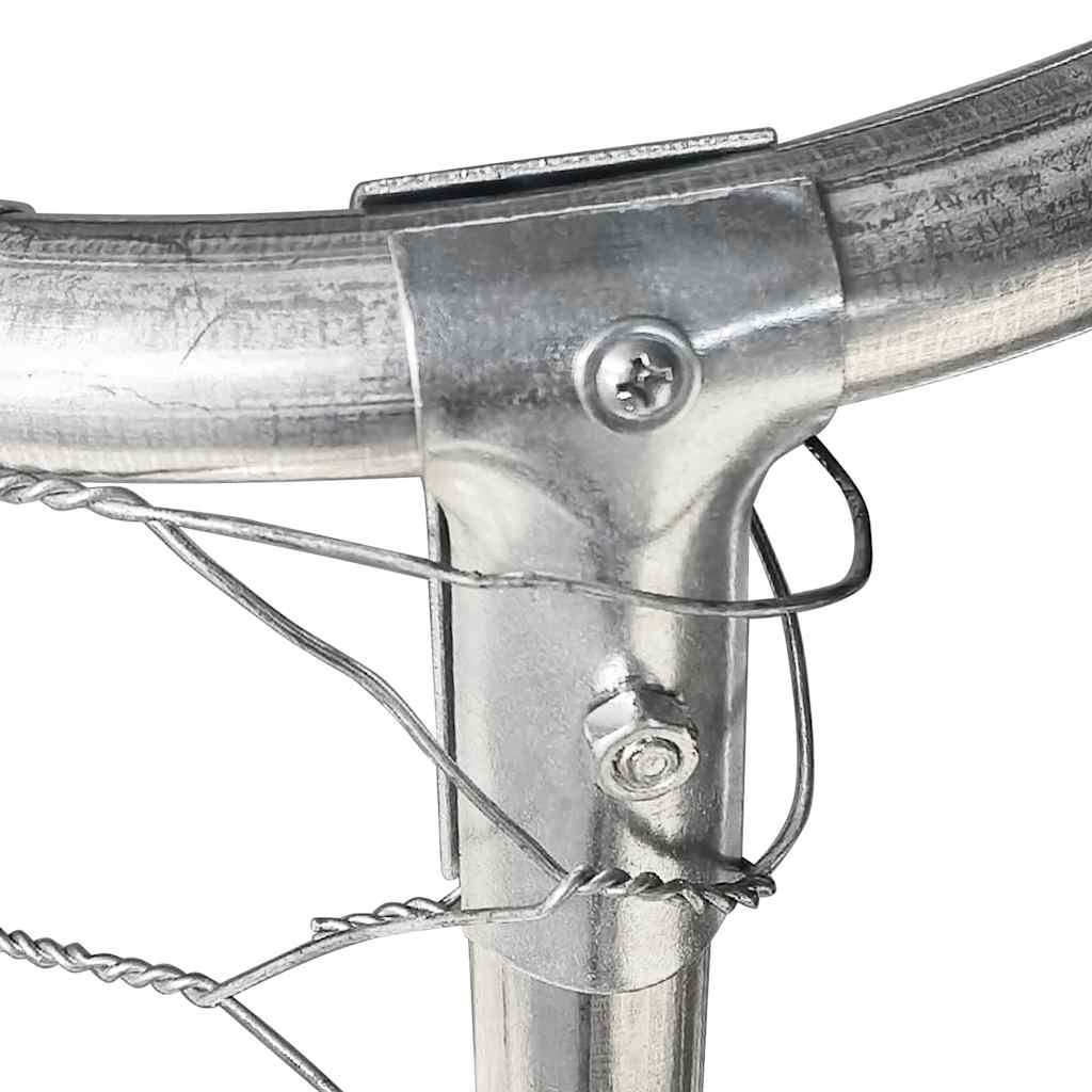  Gabbia per Cani da Esterno con Tetto 400x100x150 cm