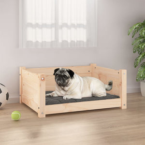  Letto per cani 65,5x50,5x28 cm in legno di pino massiccio