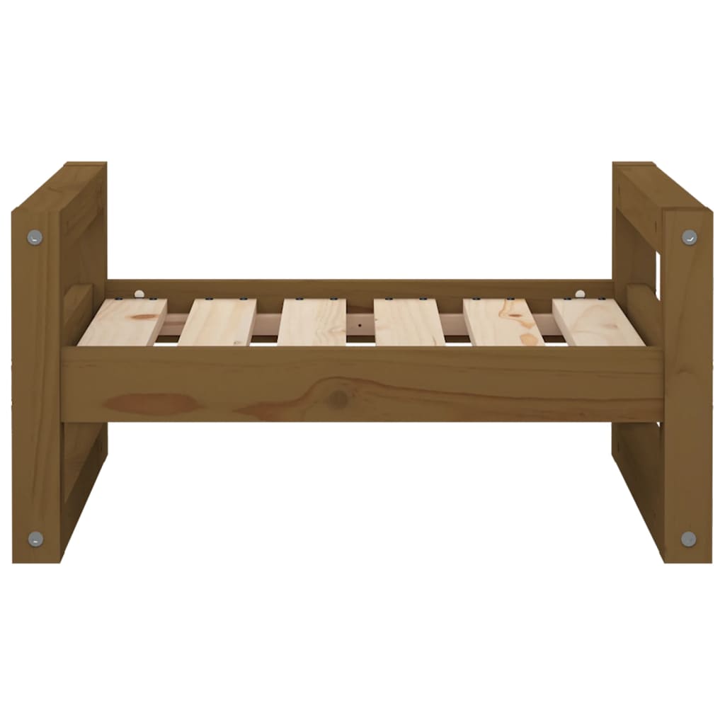  Cuccia per Cani ambra 55,5x45,5x28 cm Legno Massello di Pino
