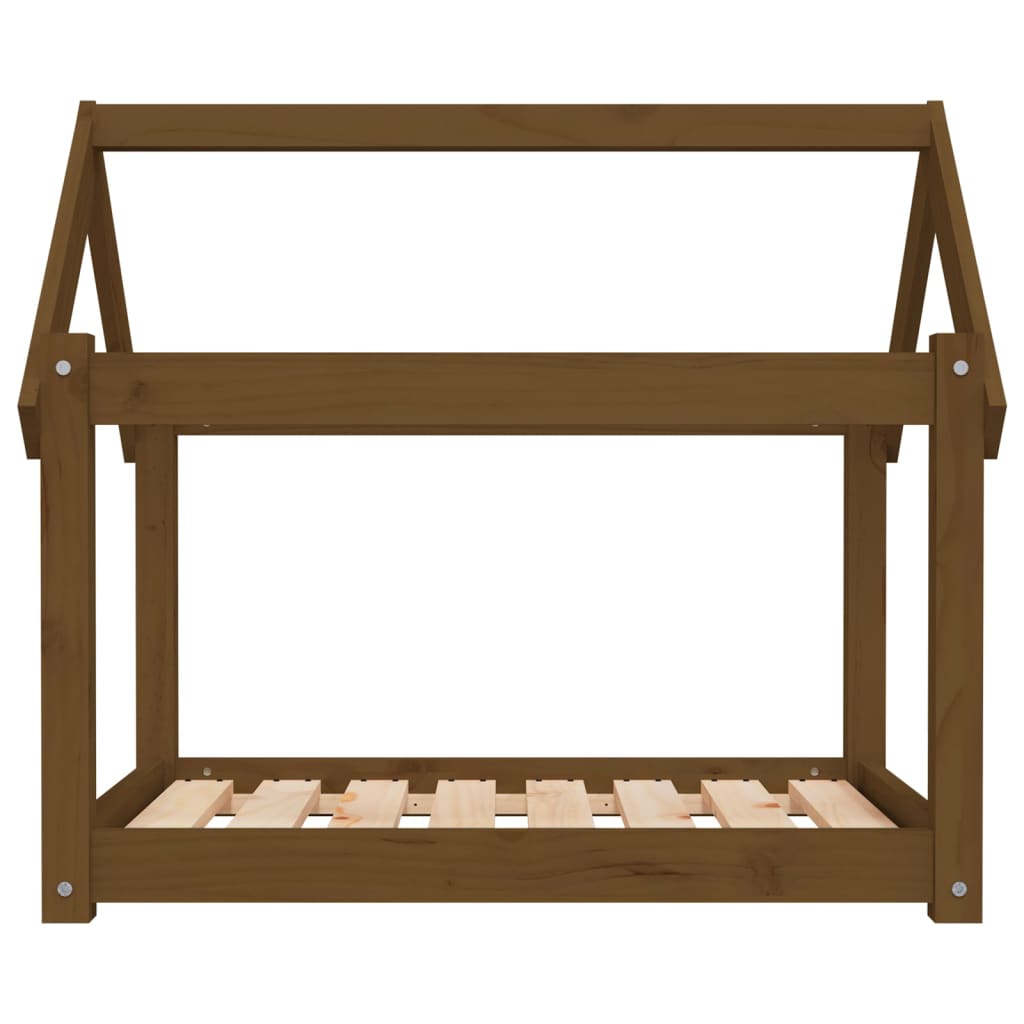  Cuccia per Cani Ambra 81x60x70 cm in Legno Massello di Pino