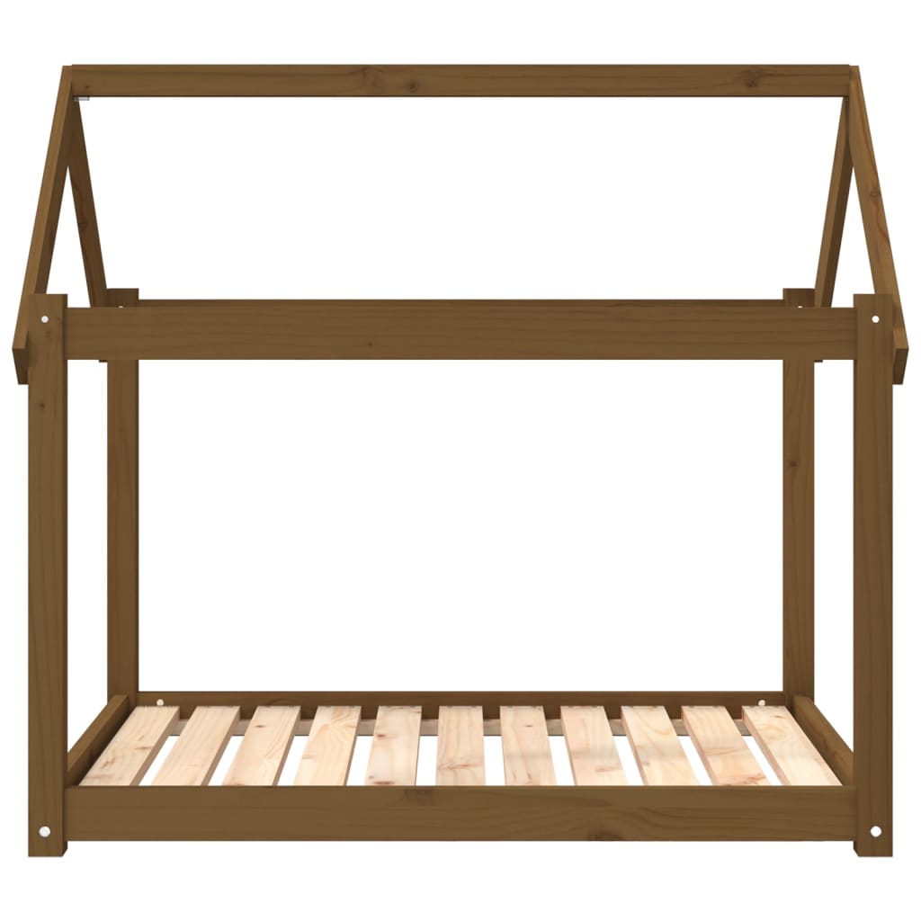  Cuccia per Cani Ambra 101x70x90 cm in Legno Massello di Pino