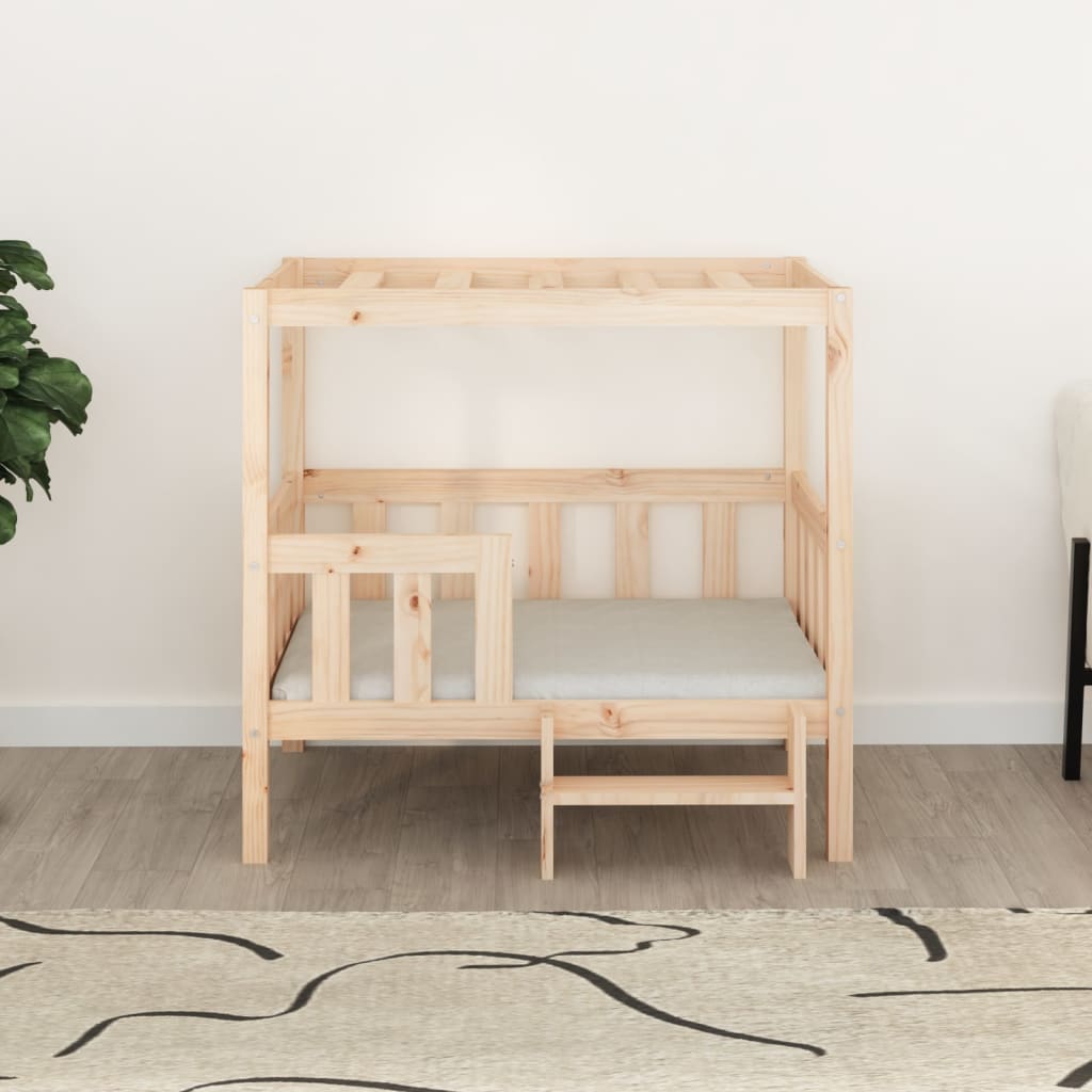  Cuccia per Cani 95,5x73,5x90 cm in Legno Massello di Pino