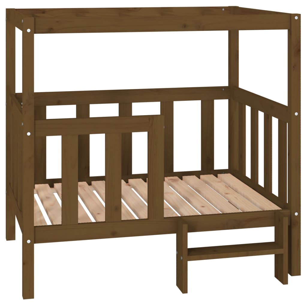   Cuccia per Cani Ambra 105,5x83,5x100 cm Legno Massello di Pino