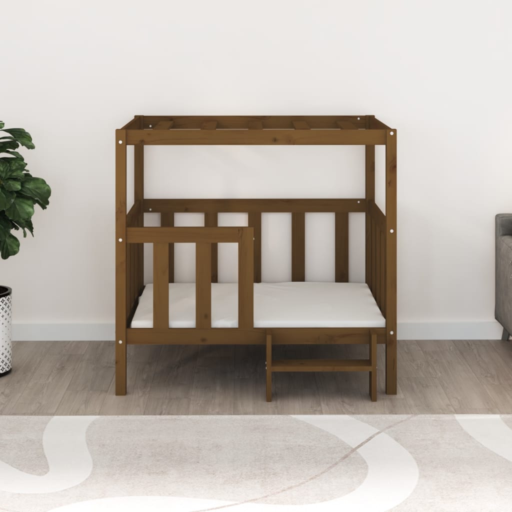   Cuccia per Cani Ambra 105,5x83,5x100 cm Legno Massello di Pino