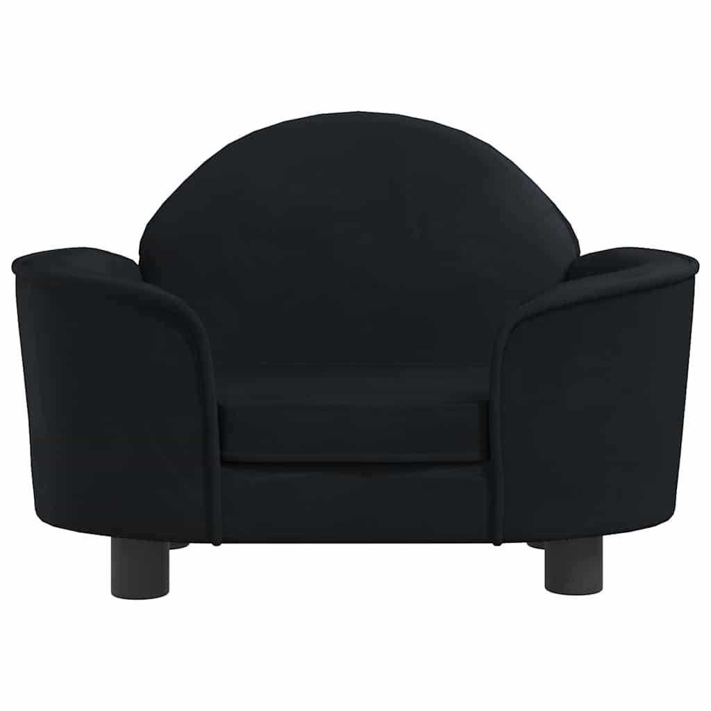  Lettino per Cani Nero 66x40x45 cm in Velluto