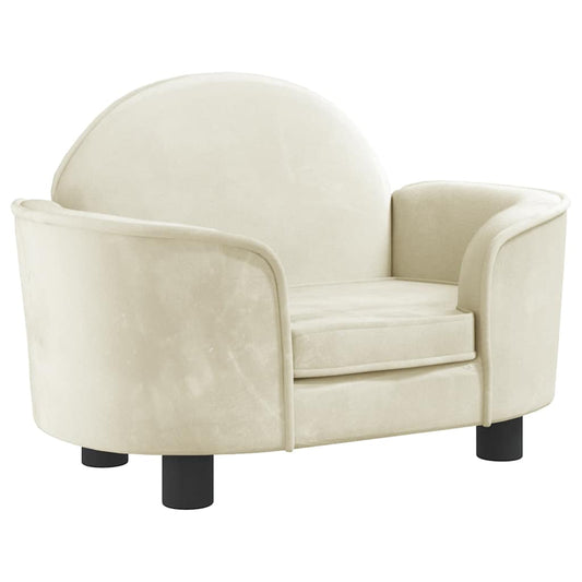  Lettino per Cani Crema 66x40x45 cm in Velluto