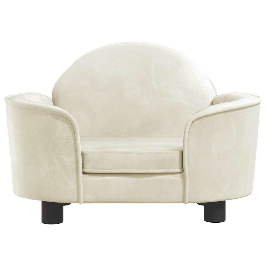  Lettino per Cani Crema 66x40x45 cm in Velluto