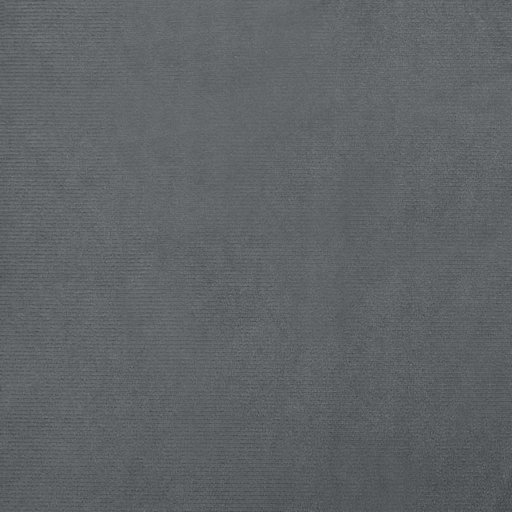  Lettino per Cani Grigio Scuro 70x45x30 cm in Velluto
