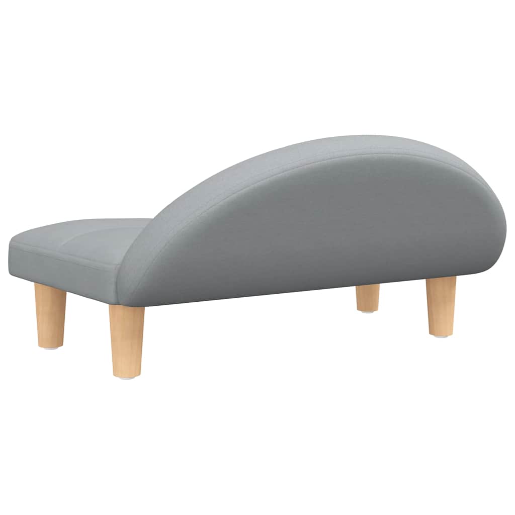  Lettino per Cani Grigio Chiaro 70x52x30 cm in Tessuto