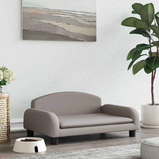  Lettino per Cani Tortora 70x45x30 cm in Tessuto