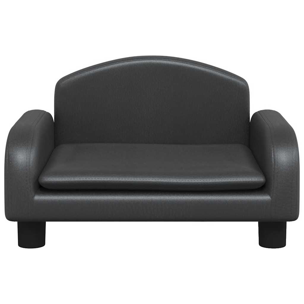  Lettino per Cani Nero 50x40x30 cm in Similpelle