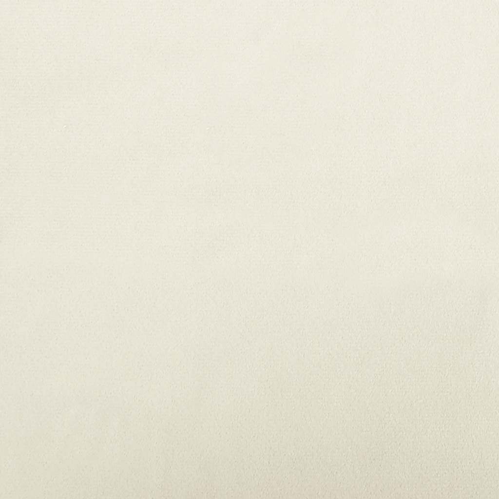  Lettino per Cani con Estensione Crema 100x50x30 cm in Velluto