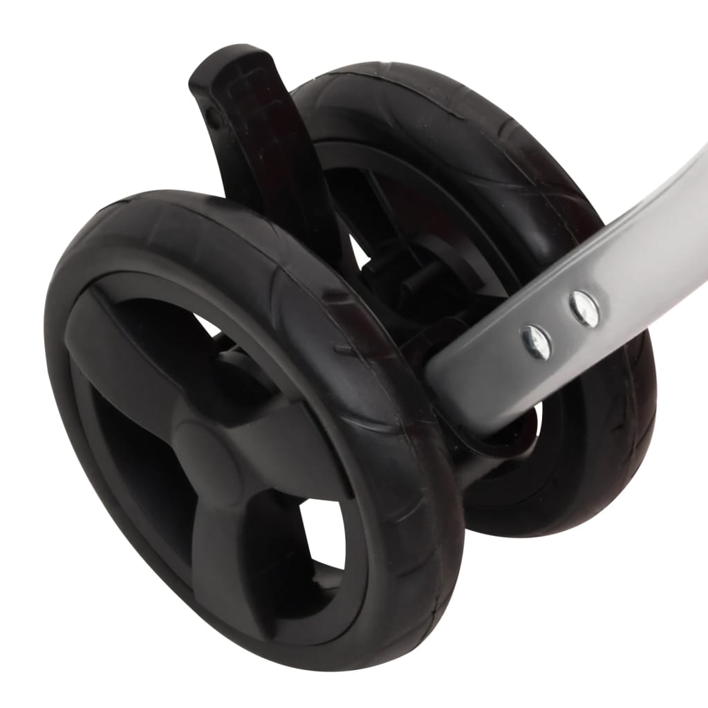 Passeggino Cani Pieghevole 2 Livelli Rosso 83x48x97cm Tessuto