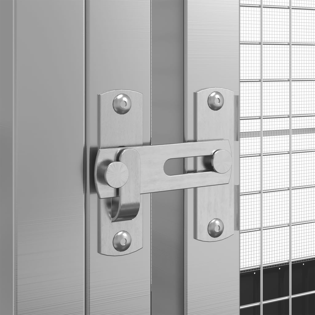 Voliera con Estensione Argento 209x203x216 cm Acciaio