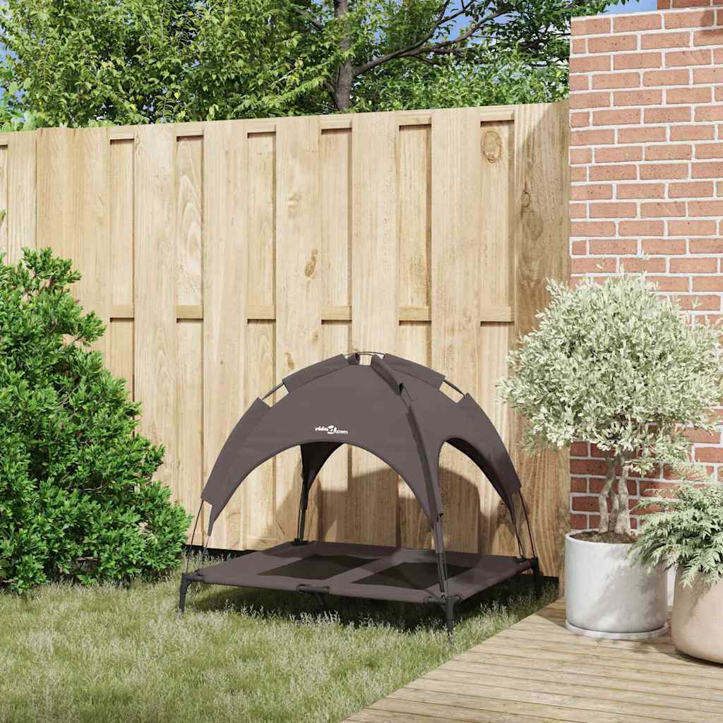  Letto per Cani Marrone l Acciaio