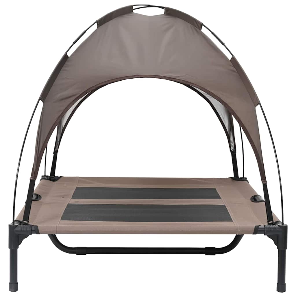  Letto per Cani Marrone l Acciaio