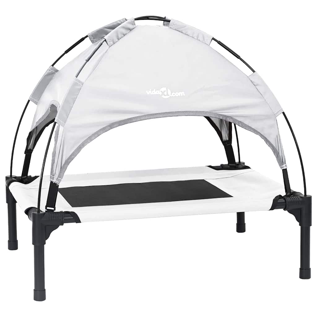  Letto per Cani Grigio argento m Acciaio